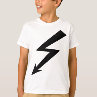 T-shirt icône flash noir