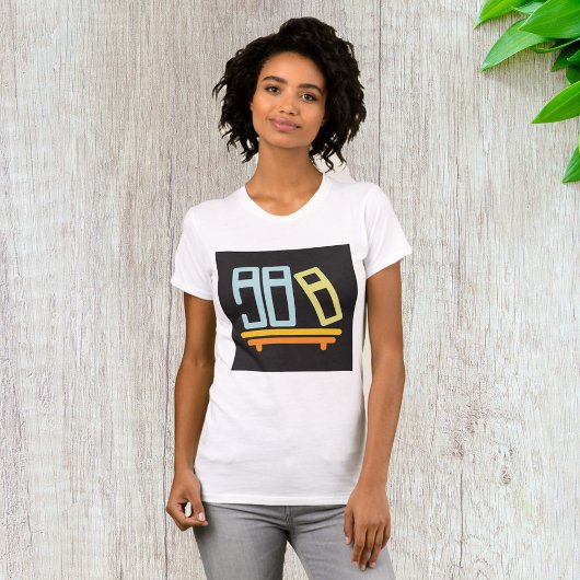 T-shirt Icône graphique minimaliste de bibliothèque