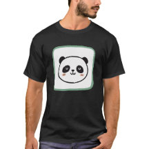 Icône graphique minimaliste de tête de panda