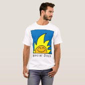 T-shirt Icône Jours spéciaux bleu (Devant entier)