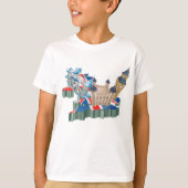 T-shirt Icone Londres Points de repère Carte Royaume-Uni V (Devant)