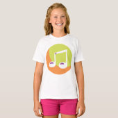 T-shirt Icône Note musicale (Devant entier)