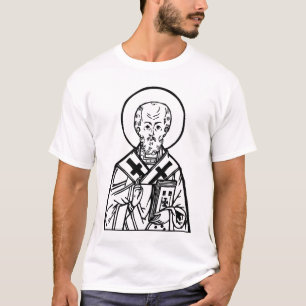 T-shirt Icône orthodoxe byzantine de saint Nicolas de Myre