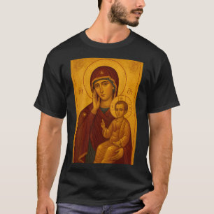 T-shirt Icône orthodoxe de la Théotokos et de l'enfant Jés
