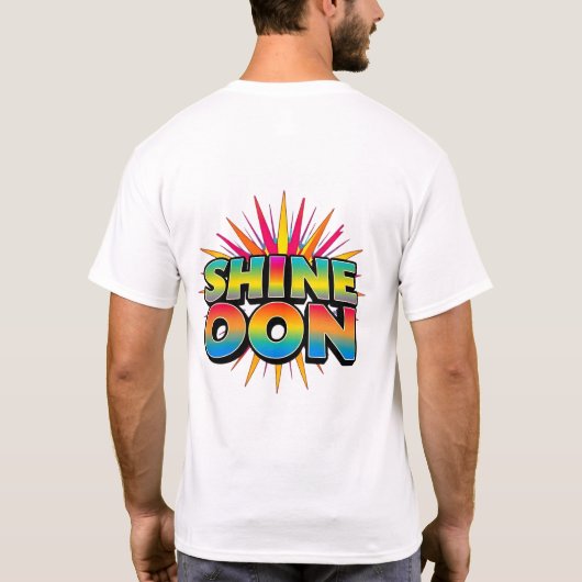 T-shirt Icône Retro Rainbow Starburst Tee (Dos)