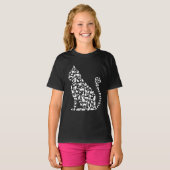 T-shirt Icônes de chats - Illustration (Devant entier)