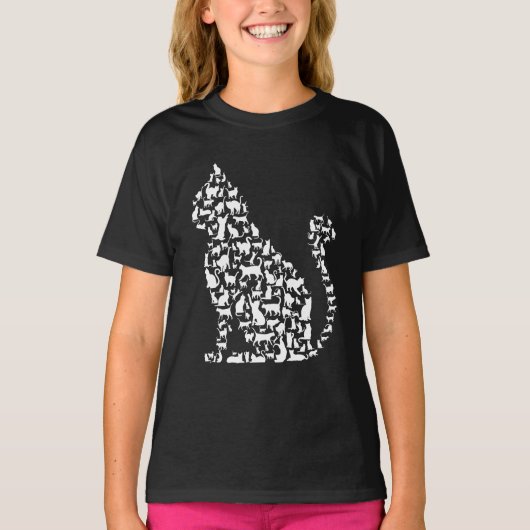 T-shirt Icônes de chats - Illustration (Devant)