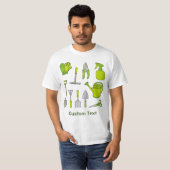 T-shirt Icônes de jardin (Devant entier)