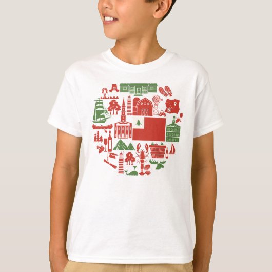 T-shirt Icônes de la Nouvelle Angleterre (Devant)