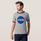 T-shirt Iconique NASA Retro Moon Grey / Eclipse Black (Devant entier)