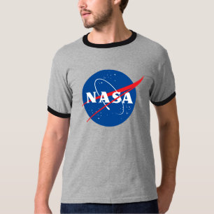 T-shirt Iconique NASA Retro Moon Grey / Eclipse Black