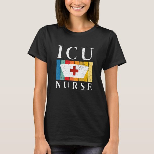 T-shirt ICU Nurse Work School Nursing Team Squad Women (Devant)