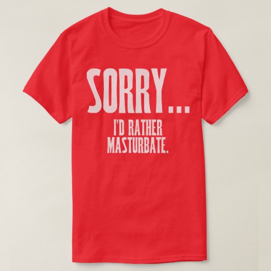 T-shirt ID DÉSOLÉ Plutôt Masturbé (Design devant)