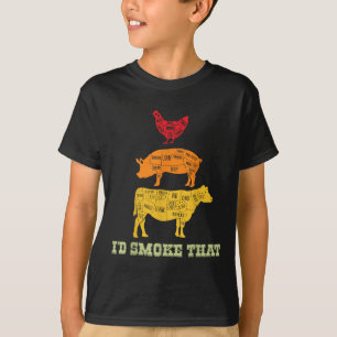 T-shirt Id Fumer ça - Barbecue - Bbq