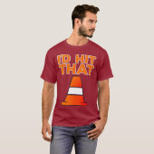 T-shirt ID Hit Que Je Drôle Conception Autocross Avec Cône (Devant entier)