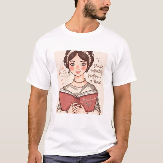 T-shirt id infinitely prefere a book (Devant)
