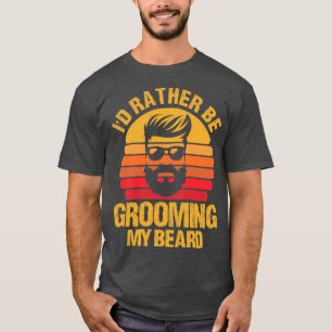 T-shirt ID Plutôt Grosser Ma Barbe Hommes Garçons Pleine B