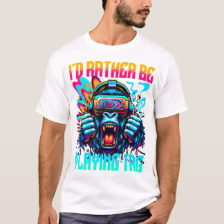 T-shirt ID Plutôt Jouer à Tag Gorilla