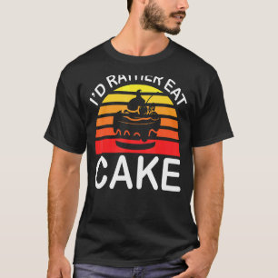 T-shirt Id Plutôt Manger Gâteau Asexuel Aromatique Demisex