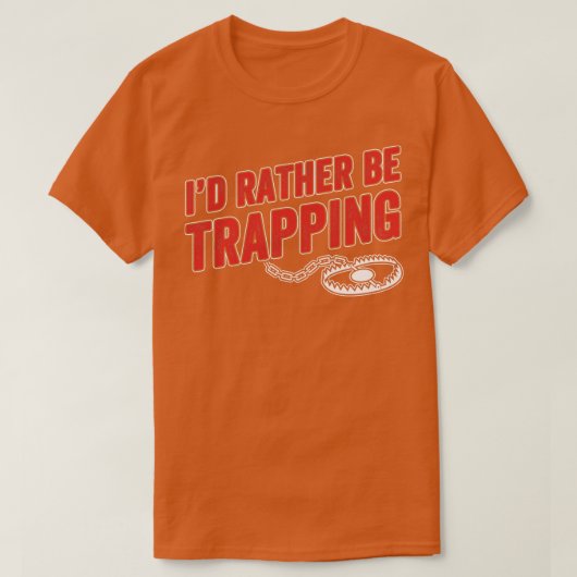 T-shirt ID Plutôt Trapper Funny Trap Hunter Trapper M (Design devant)