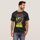 T-shirt I'd Rather Be Playing Paintball  paintball (Devant entier)
