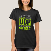 T-shirt I'd Tell You A Joke About UDP Programmer Present (Devant)