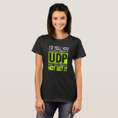 T-shirt I'd Tell You A Joke About UDP Programmer Present (Devant entier)