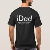 T-shirt iDad, Best iDad Award - Présenté le dimanche, Ju.. (Dos)