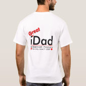 T-shirt iDad - Meilleur iPapa (Dos)