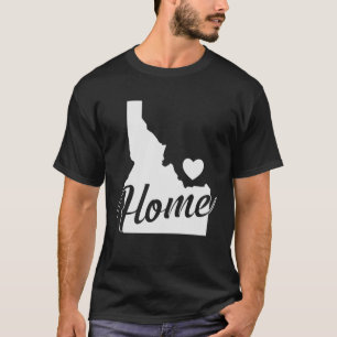 T-shirt Idaho Accueil Plan En Plan États-Unis Amérique