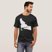 T-shirt Idaho Chasse Aux Elcs Imprimer Sur Le Dos (Devant entier)