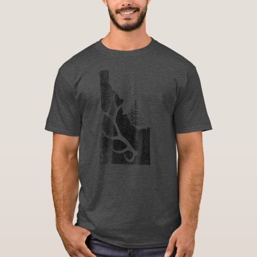 T-shirt Idaho Elk Hunter avec Antler Shed (Devant)
