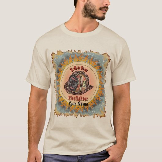T-shirt Idaho Firefighter (Devant)