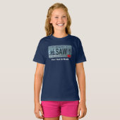 T-shirt Idaho "I Saw 1" Sasquatch License Plate (Devant entier)