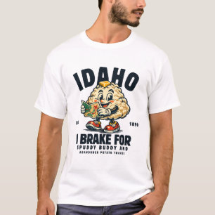 T-shirt Idaho : Je freine pour mon pote patate et