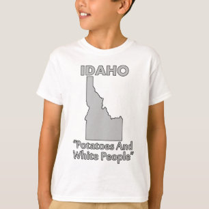 T-shirt Idaho - Pommes De Terre Et Blancs