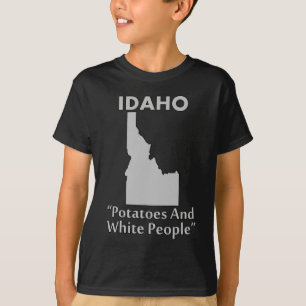 T-shirt Idaho - Pommes De Terre Et Blancs