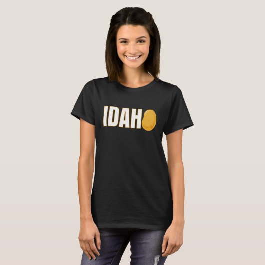 T-shirt Idaho Potato Souvenir Simple State Vegetable Tuber (Devant entier)