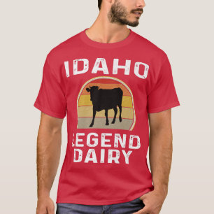 T-shirt Idaho Producteur Laitier Légende Vache Laitière Va