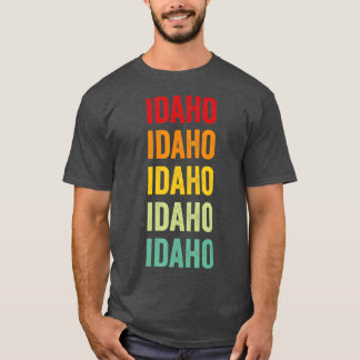 T-shirt Idaho Rainbow Design Idaho State