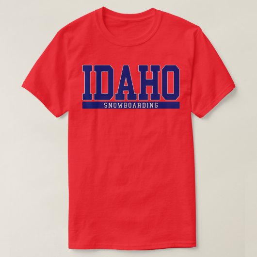 T-shirt Idaho Snowboard (Design devant)