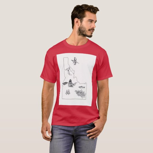 T-shirt Idaho state 2 (Devant entier)