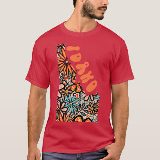 T-shirt Idaho State Design Artist Designed Illustration Fe