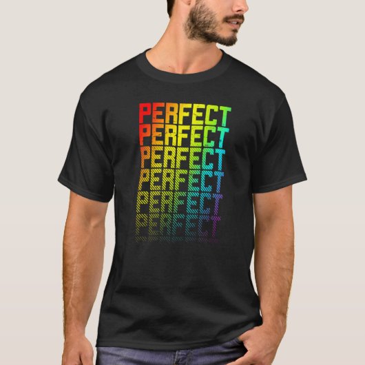 T-shirt Idéal Lgbtq+ Arc-en-ciel Gay pride Texte Fade Grap (Devant)