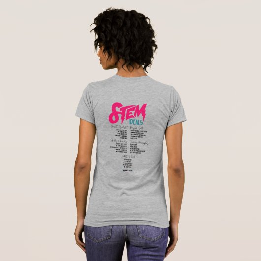 T-shirt Idéaux STEM - gris (Dos entier)