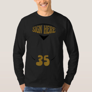 T-shirt Idée 35e anniversaire Idée 35 ans Invité Signatur