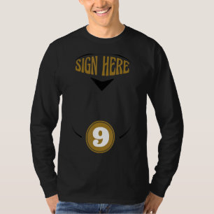 T-shirt Idée 9e anniversaire Idée 9 ans Signatures invitée