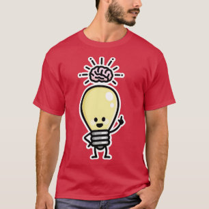 T-shirt Idée ampoule cerveau créatif génie drôle créateur