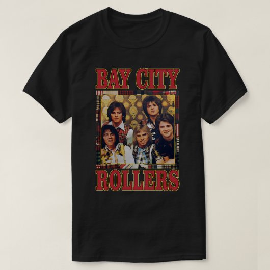 T-shirt Idée cadeau Band Bay City Rollers Musique Rock Ret (Design devant)