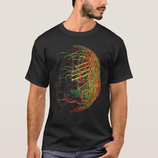 T-shirt Idée cadeau Binary World - Carte mère Cpu Chip Cir (Devant)